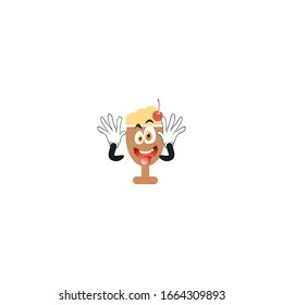 milkshake cartoon characters design with expression. you can use for stickers, pins, mascot or patches