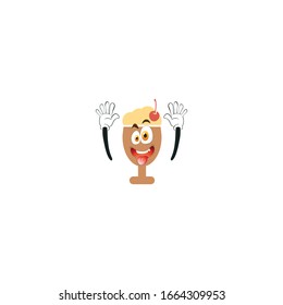 milkshake cartoon characters design with expression. you can use for stickers, pins, mascot or patches