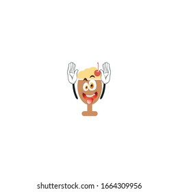 milkshake cartoon characters design with expression. you can use for stickers, pins, mascot or patches