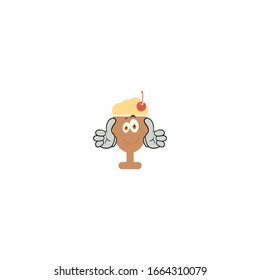 milkshake cartoon characters design with expression. you can use for stickers, pins, mascot or patches