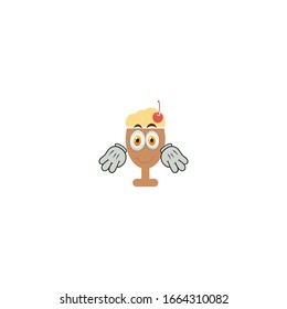 milkshake cartoon characters design with expression. you can use for stickers, pins, mascot or patches