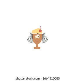 milkshake cartoon characters design with expression. you can use for stickers, pins, mascot or patches
