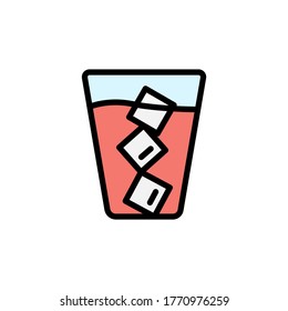Milkshake, cocktail icon. Simple color with outline vector elements of vacation icons for ui and ux, website or mobile application