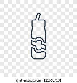 Milkshake concept vector linear icon isolated on transparent background, Milkshake concept transparency concept in outline style