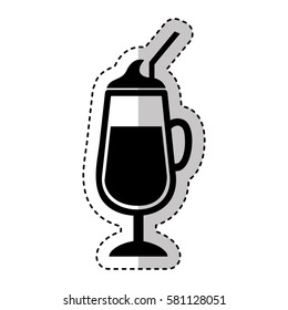 milkshake cup isolated icon