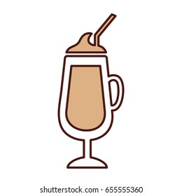milkshake cup isolated icon