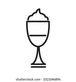Milkshake cup symbol