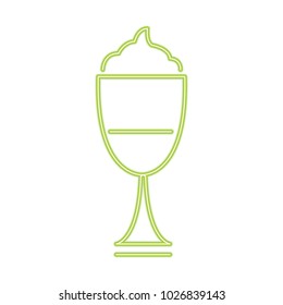 Milkshake cup symbol