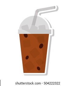 milkshake drink isolated icon vector illustration design