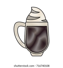 milkshake in glass icon image