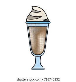 milkshake in glass icon image