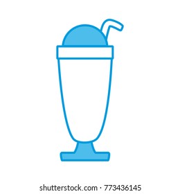Milkshake ice cream drink