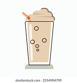 Milkshake icon clipart avatar logotype isolated illustration