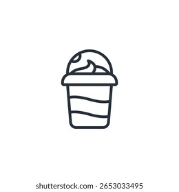 milkshake icon collection . design style with background
