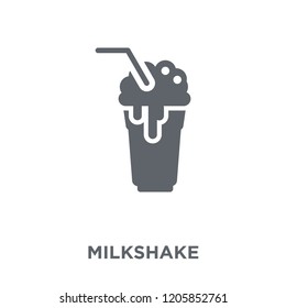 Milkshake icon. Milkshake design concept from Drinks collection. Simple element vector illustration on white background.