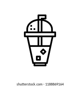 milkshake icon, drink and beverage 