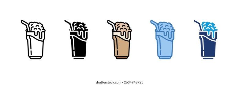 Elemento De Ícone De Milkshake Para Design
