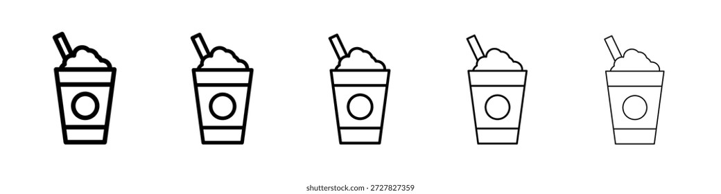 Milkshake icon for graphic designs. Icon vector design