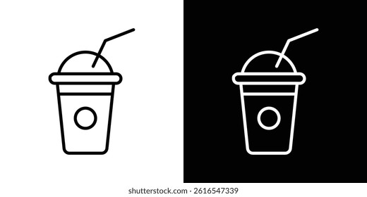Milkshake icon icons and symbol set. trendy illustration