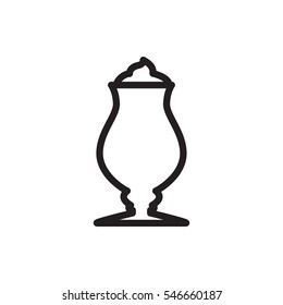 milkshake icon illustration isolated vector sign symbol