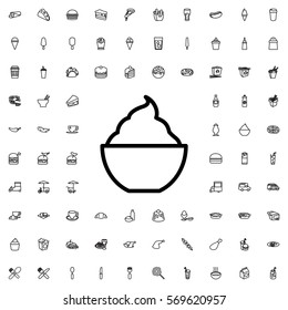 milkshake icon illustration isolated vector sign symbol