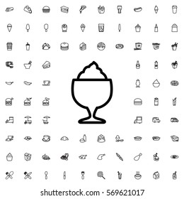 milkshake icon illustration isolated vector sign symbol