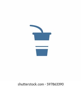 Milkshake icon. Juice sign vector