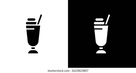 Ícone de Milkshake para design de interface do usuário do aplicativo móvel da Web de logotipo.