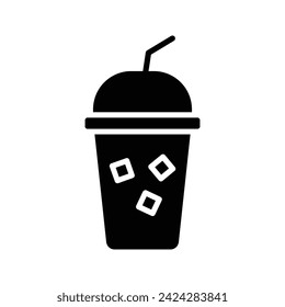 Milkshake icon. sign for mobile concept and web design. vector illustration