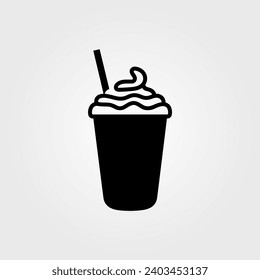 Milkshake icon - Simple Vector Illustration