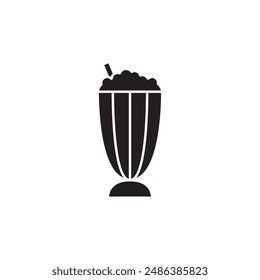 Milkshake icon, template for graphic and web design. vector illustration