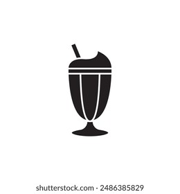 Milkshake icon, template for graphic and web design. vector illustration