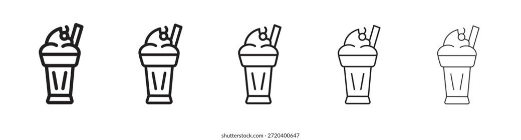 Ícone de milkshake vetor design elemento vetor eps 10