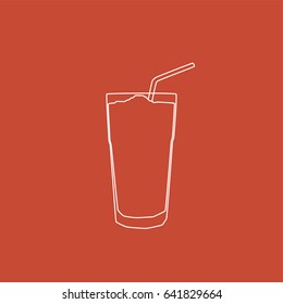 Milkshake icon, vector illustration design. Drinks collection.