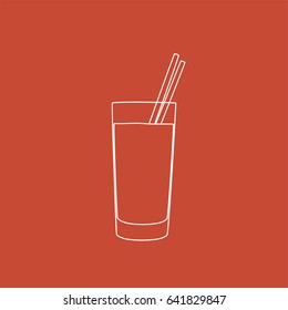 Milkshake icon, vector illustration design. Drinks collection.
