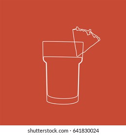 Milkshake icon, vector illustration design. Drinks collection.