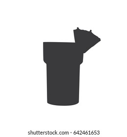 Milkshake icon, vector illustration design. Drinks collection.
