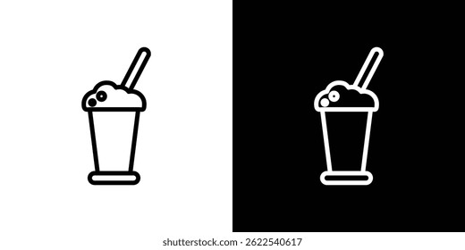 Ilustração de vetor de ícone de Milkshake EPS
