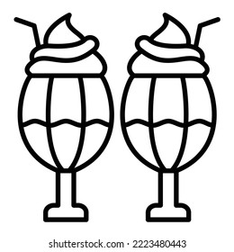 Milkshake icon vector image. Can also be used for web apps, mobile apps and print media.