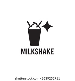 Milkshake icon vector symbol design illustration.