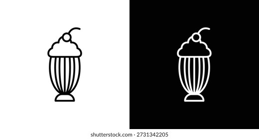 Milkshake icons Simple element collection.