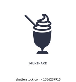 milkshake isolated icon. Simple element illustration from summer concept. milkshake editable logo symbol design on white background. Can be use for web and mobile.