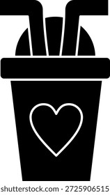 Milkshake Line vector Icon Design