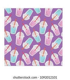 milkshake pattern drink purple 