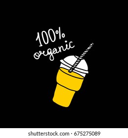 milkshake (smoothie ) doodle icon