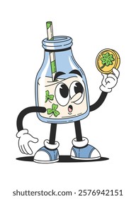 Milkshake traditional Patrick day character