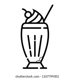 milkshake vector icon
