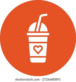 Milkshake Vector Icon Design Illustration
