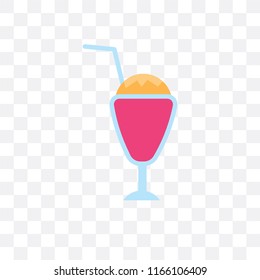 Milkshake vector icon isolated on transparent background, Milkshake logo concept