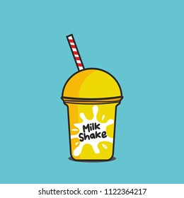 Milkshake vector or illustration